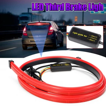 

100cm Auto Accessories Soft LED Car High Mount Safe Stop 3rd Brake Rear Tail Signal Strip Light In Red