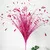 3 piezas de cresped искусственная Рид flor Bling gliter maripsa planta повязка на голову de la boda de Navidad материал украшения - Цвет: Rose red