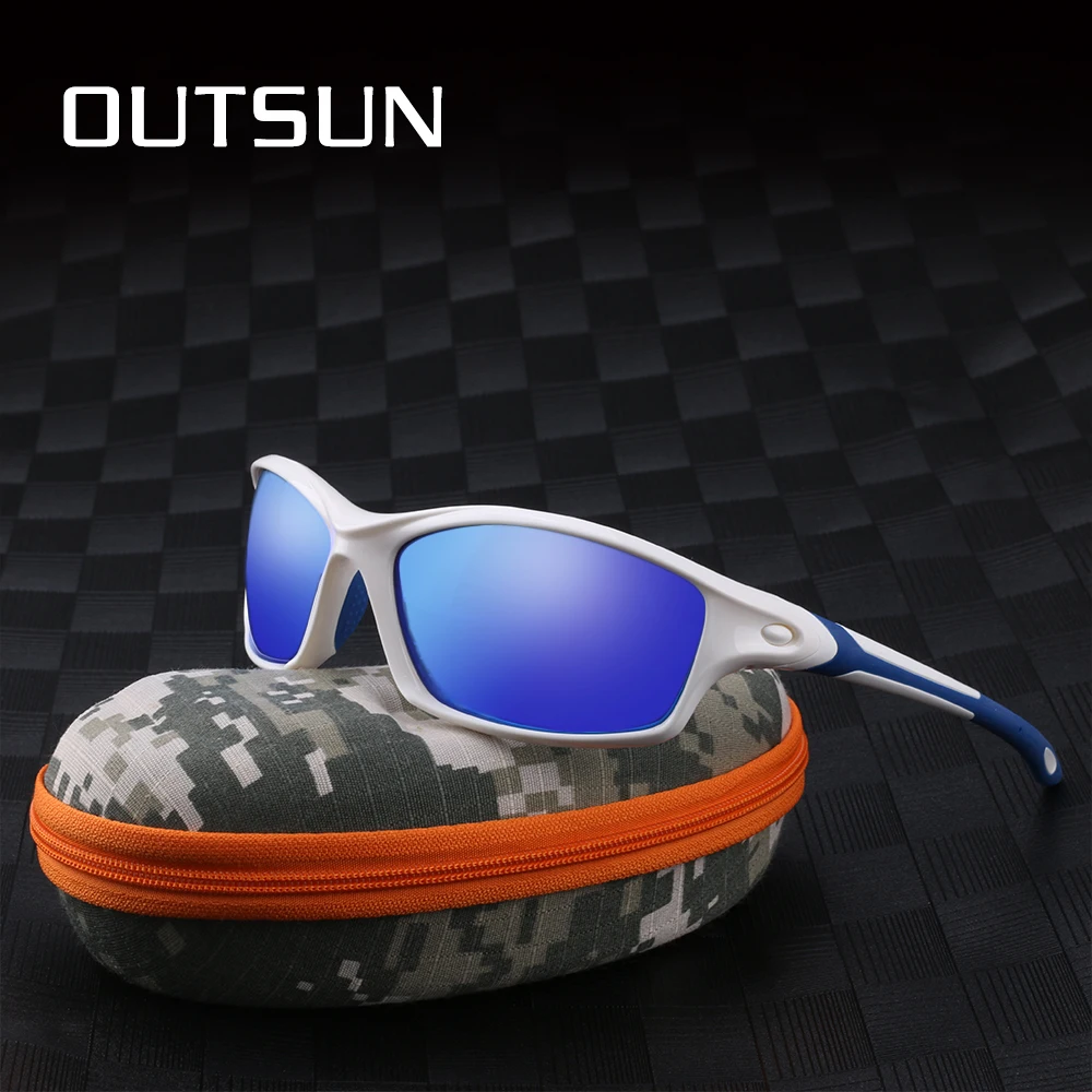 Мужские поляризованные солнцезащитные очки OUTSUN с защитой UV400, очки TR90, брендовые дизайнерские спортивные солнцезащитные очки F8633
