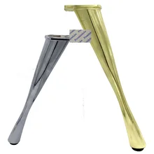 2 шт./лот, современный цинковый сплав, золото, серебро, диван, шкаф, кофе, наклонный бар, ноги, тонкая, средняя талия, змеиная, Дамская нога