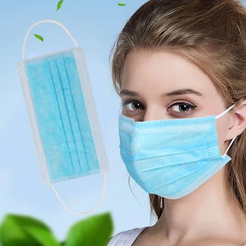 

10pcs Disposable Anti-Dust Breathable 3-Layered Mask Facial Protective Cover