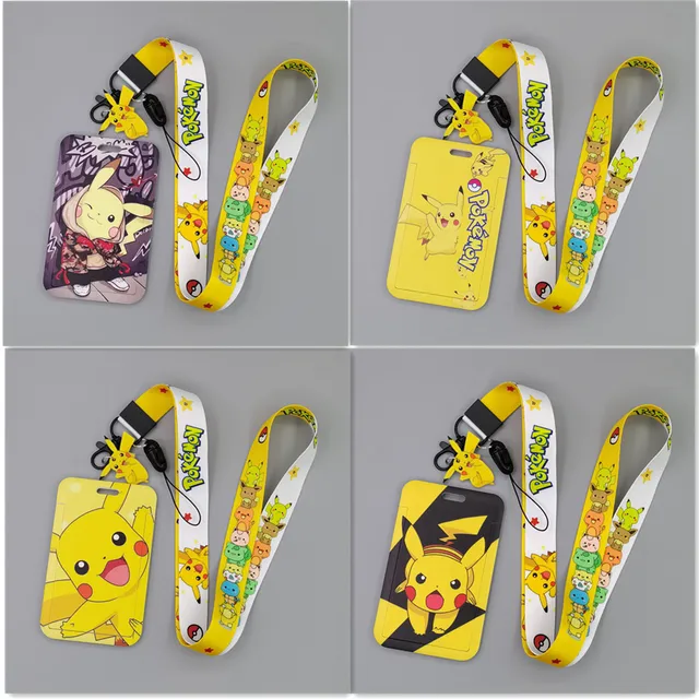 Pokemon Bank Credit Card Holder Pikachu Wallet Bus ID Name Work Card Holder For Student Women Man Card Cover Business Card 1