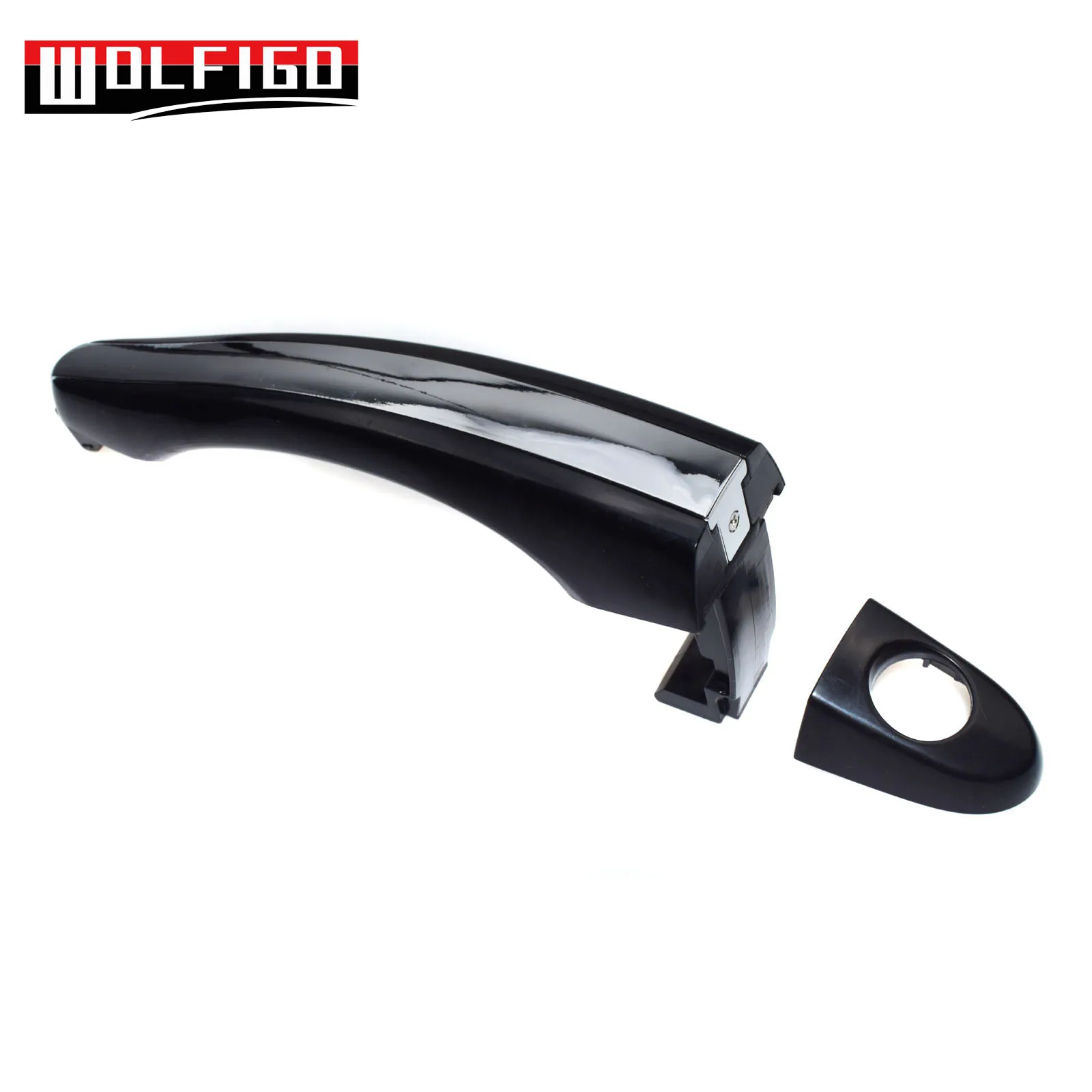 2pcs Smooth Black Outside Front Rear Left Right Door Handle For Toyota Corolla