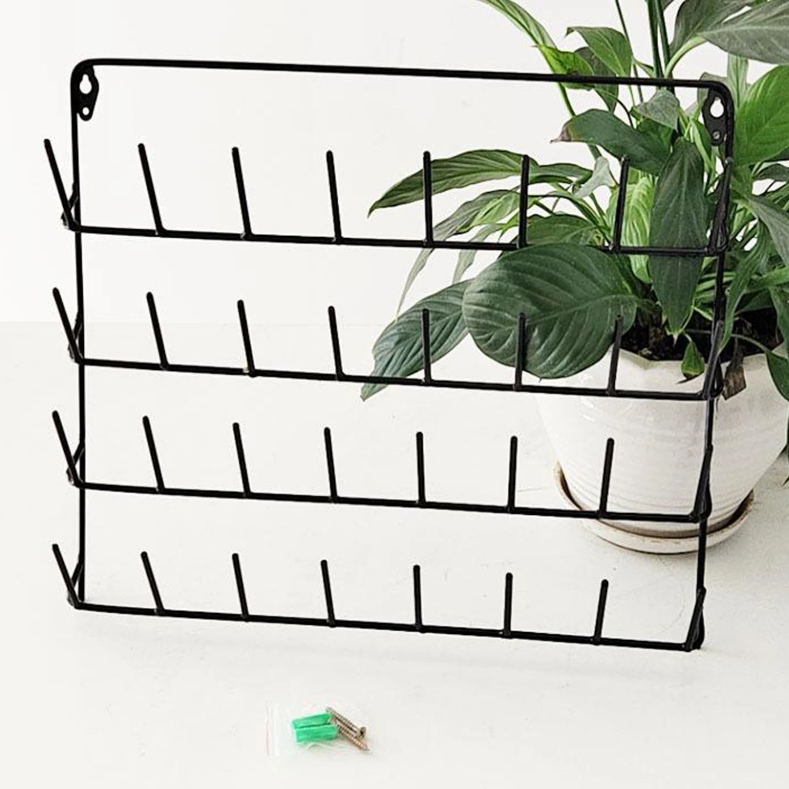 

32-Spool Sewing Thread Rack, Wall-Mounted Sewing Thead Holder, Iron Organizer Shelf for Mini Sewing Quilting Jewelry Embroidery