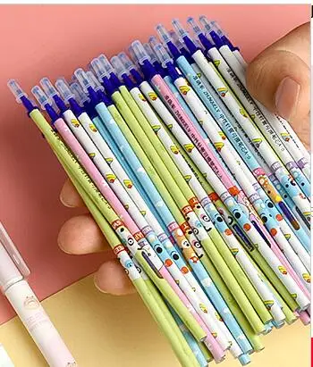5pcs blue refil 1 шт., черная, можно стереть, гелевая ручка, обучающая, милая, волшебная ручка, отправка цветов, произвольно модифицированные ручки Deli A650 - Цвет: 5pcs blue refil