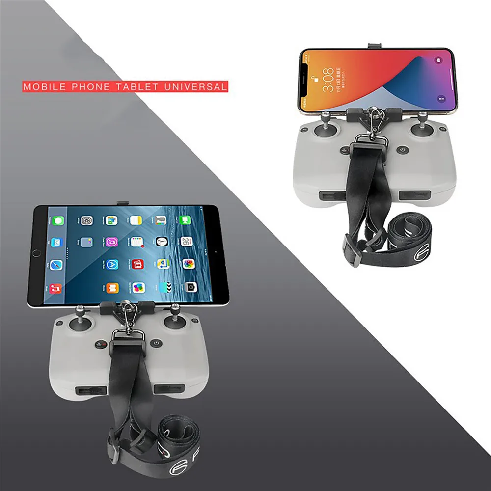 

Tablet Stand Holder Support Mount Phone Clip Adjustable Lanyard Extension Bracke for DJI Mavic Air 2 Remote Control