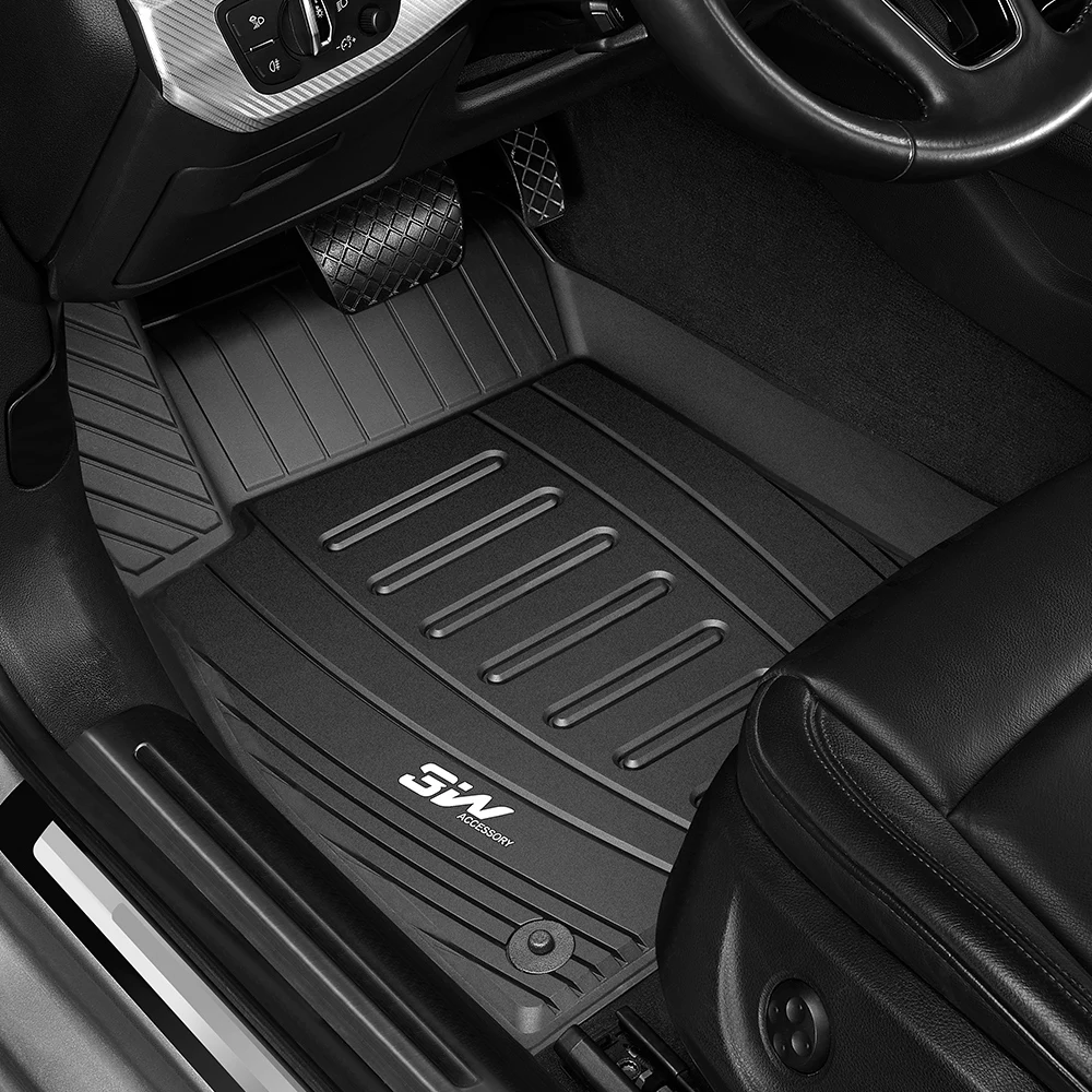 

3W Full TPE injection molded foot pads with Anti-slip and wear-resistant patterns for Audi-Q5 car model Dedicated car carpet