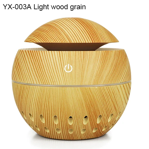 Light wood grainA Гриб ароматерапия машина для дома и офиса Мелкая бытовая техника USB увлажнитель древесины креативный полый увлажнитель подарки для дома - Цвет: Light wood grainA