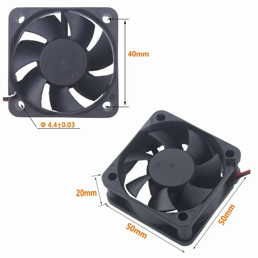 50mm ball 12v fan 5