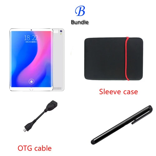 B 13MP камера Android 9,0, 10,1 дюймов, 4G LTE телефон, планшетный ПК, 10 ядер ОЗУ, 6 Гб ПЗУ, 64 ГБ, 128 ГБ, 1920*1200, ips, две sim-карты, планшеты - Комплект: B