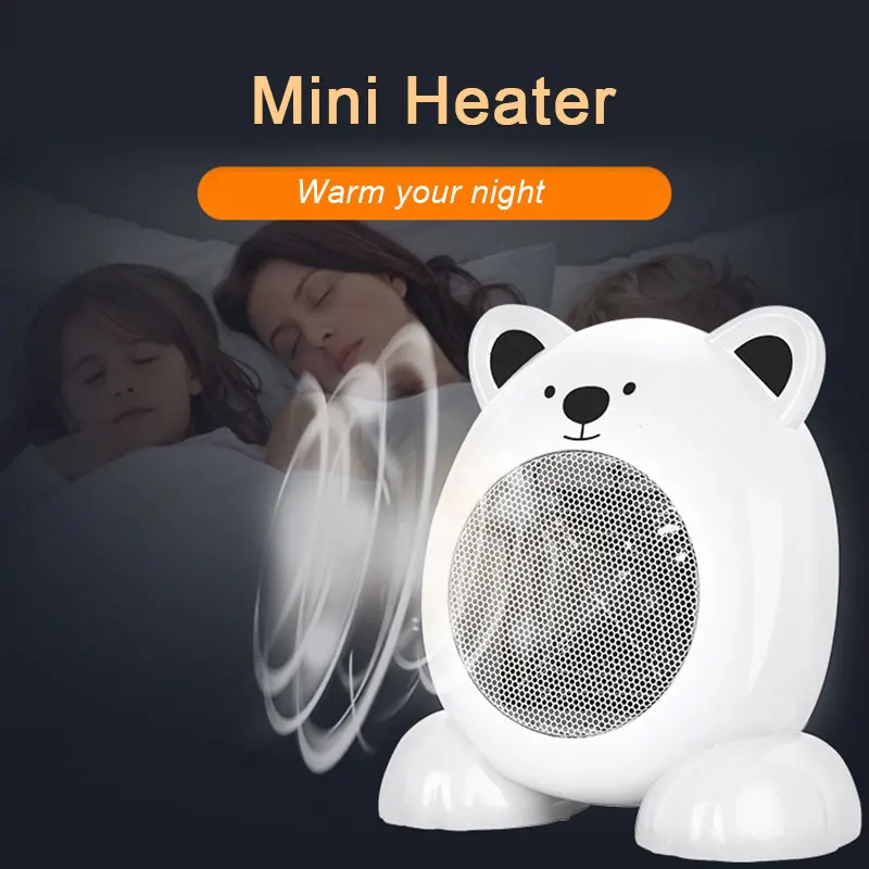 

Electric Heater Heater Stove Heater Fan Cute Mini Economic 110V ABS Home Desktop Gift Air Blower Radiator Office Warmer