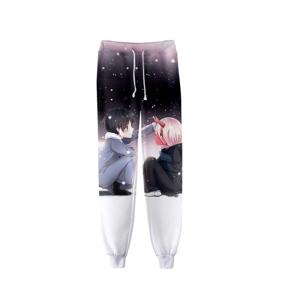 Anime DARLING in the FRANXX 3D Pants Jogging Zero Two Casual Men Women Sweatpants Cosplay clothing Long Sport Trousers women's snow pants