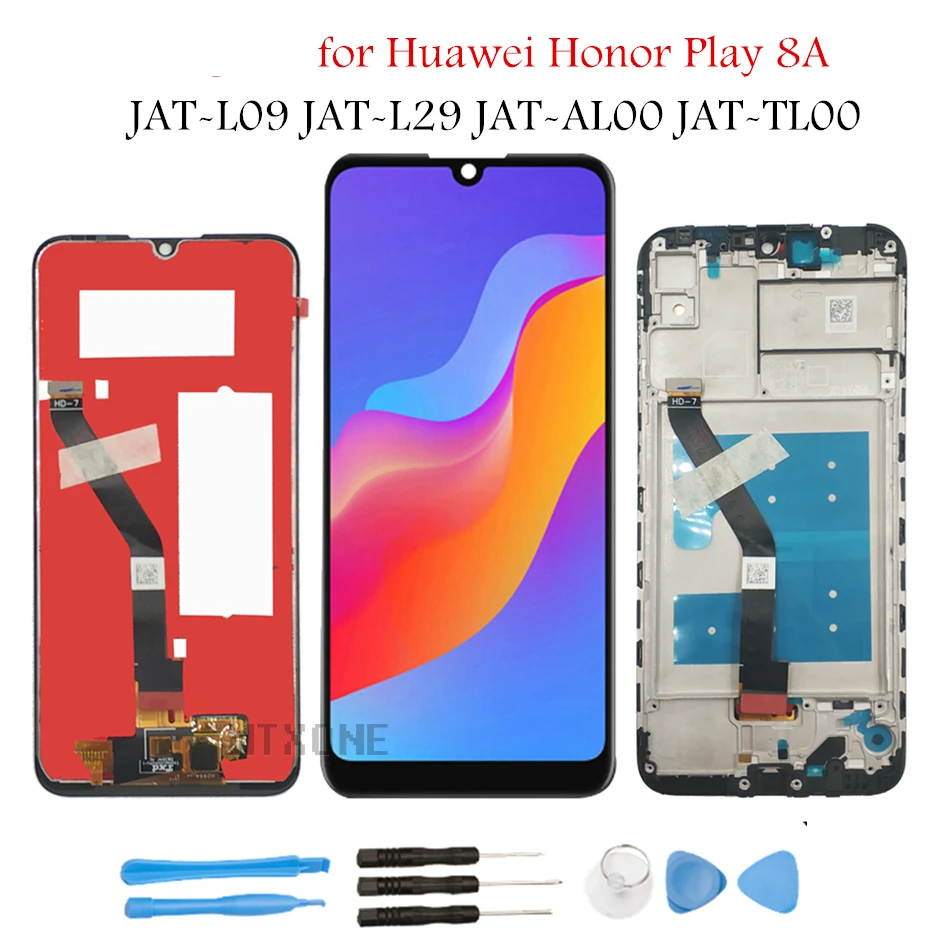 ЖК-дисплей с рамкой для Huawei Honor Play 8A/ 8A дигитайзер в сборе сенсорный ЖК-экран
