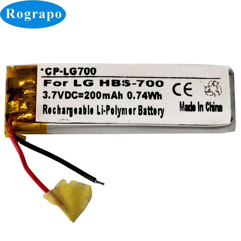 Новый 3 7 V 200mAh HBS-700 Сменный аккумулятор для LG гарнитура батареи Bateria | Мобильные