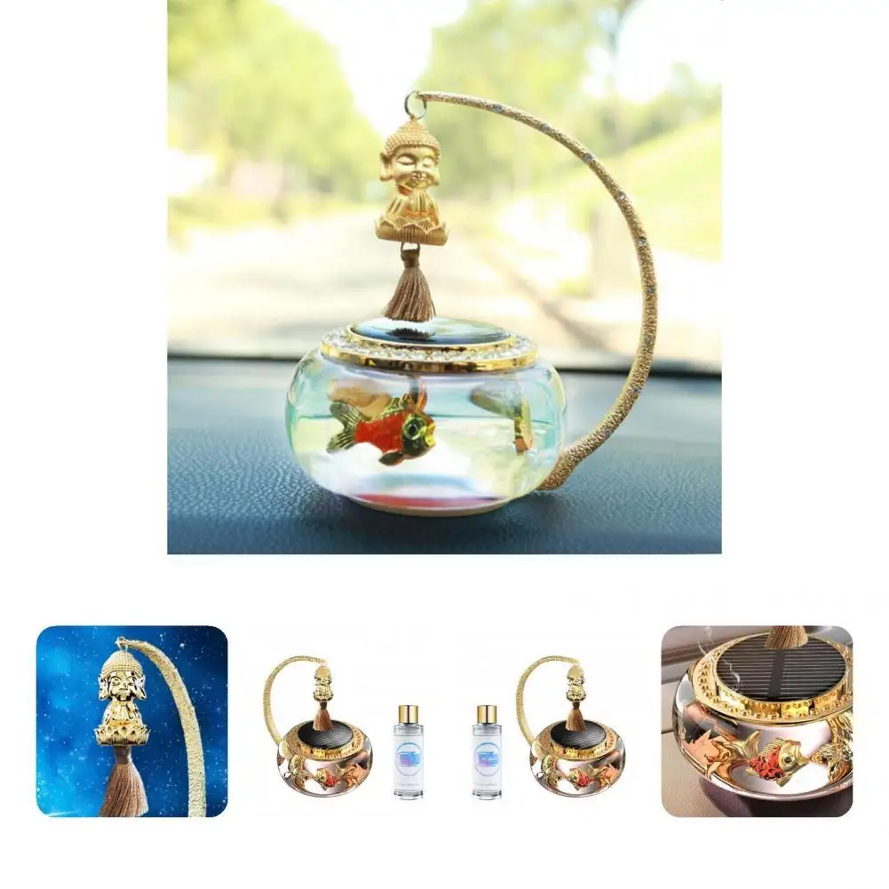 

Автомобильный парфюм, вращающийся Автомобильный орнамент, автомобильный декор, аксессуары для интерьера, отличный интерьер, Приборная панель автомобиля, орнамент Будды