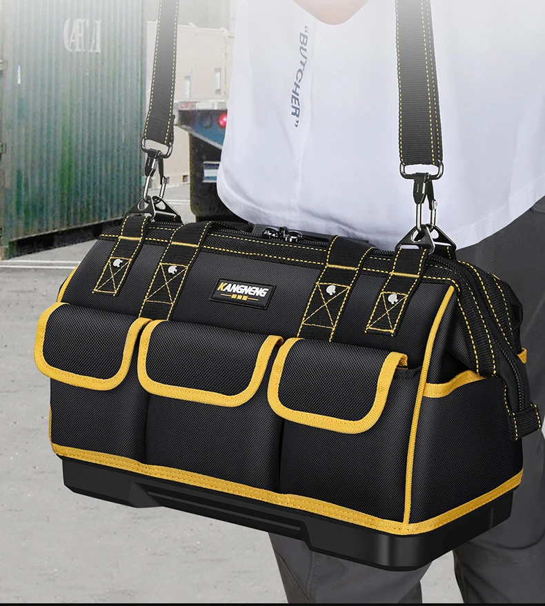SAC A OUTIL,Sac à outils Portable en toile étanche avec roues,pochette ...