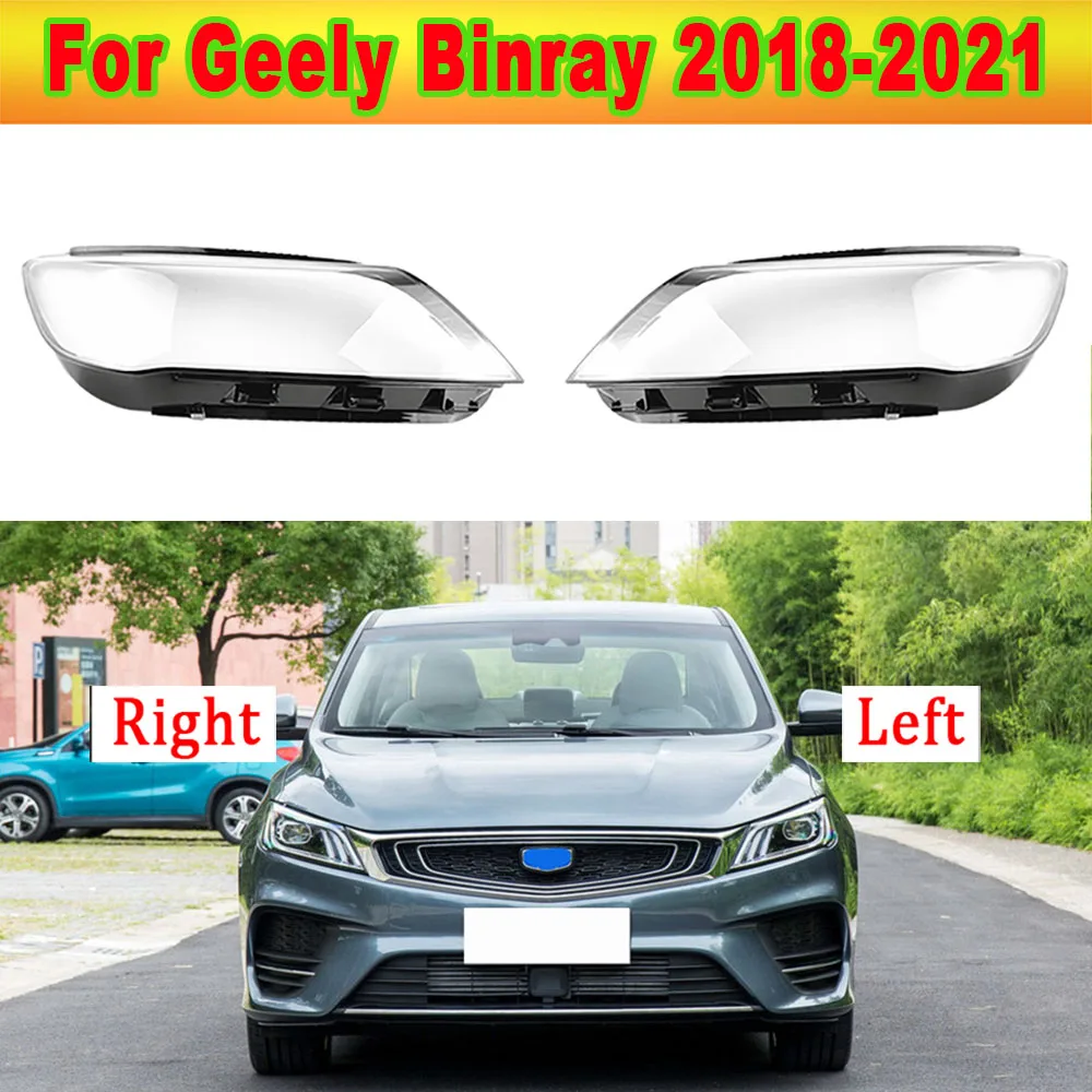 PROD 1005003153361039 Auto Headlamp Lampshade Lampcover Head Lamp Light
Glass Lens Shell Caps Transparent Light Case For Geely Binray 2018-2021