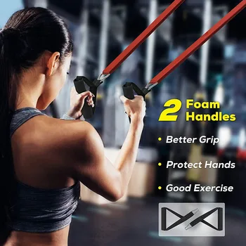 Fitness Band Pull Up Elastic Bands Rubber Resistance Loop Power Band Set 5