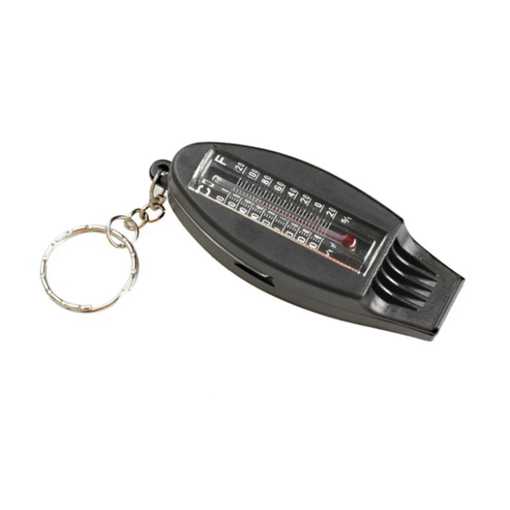 

4 in 1 Thermometer Magnifier Camping Whistle Outdoor Survival Helping Supplies Multifunctional whistle Tool for Camping