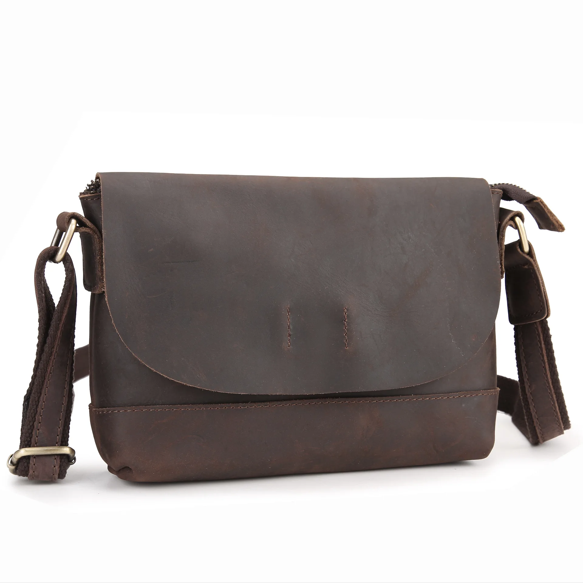 

MAHEU Vintage Genuine Leather Small Shoulder Bag Men Women Flap Bag Real Cowhide Mini Shcool Bag Messenger Bag Crossbody Bag