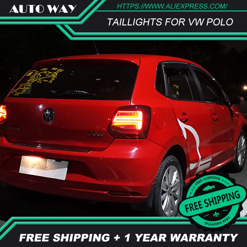 Автомобильный Стайлинг задние фонари чехол для VW Polo 2011 2017 задний фонарь
