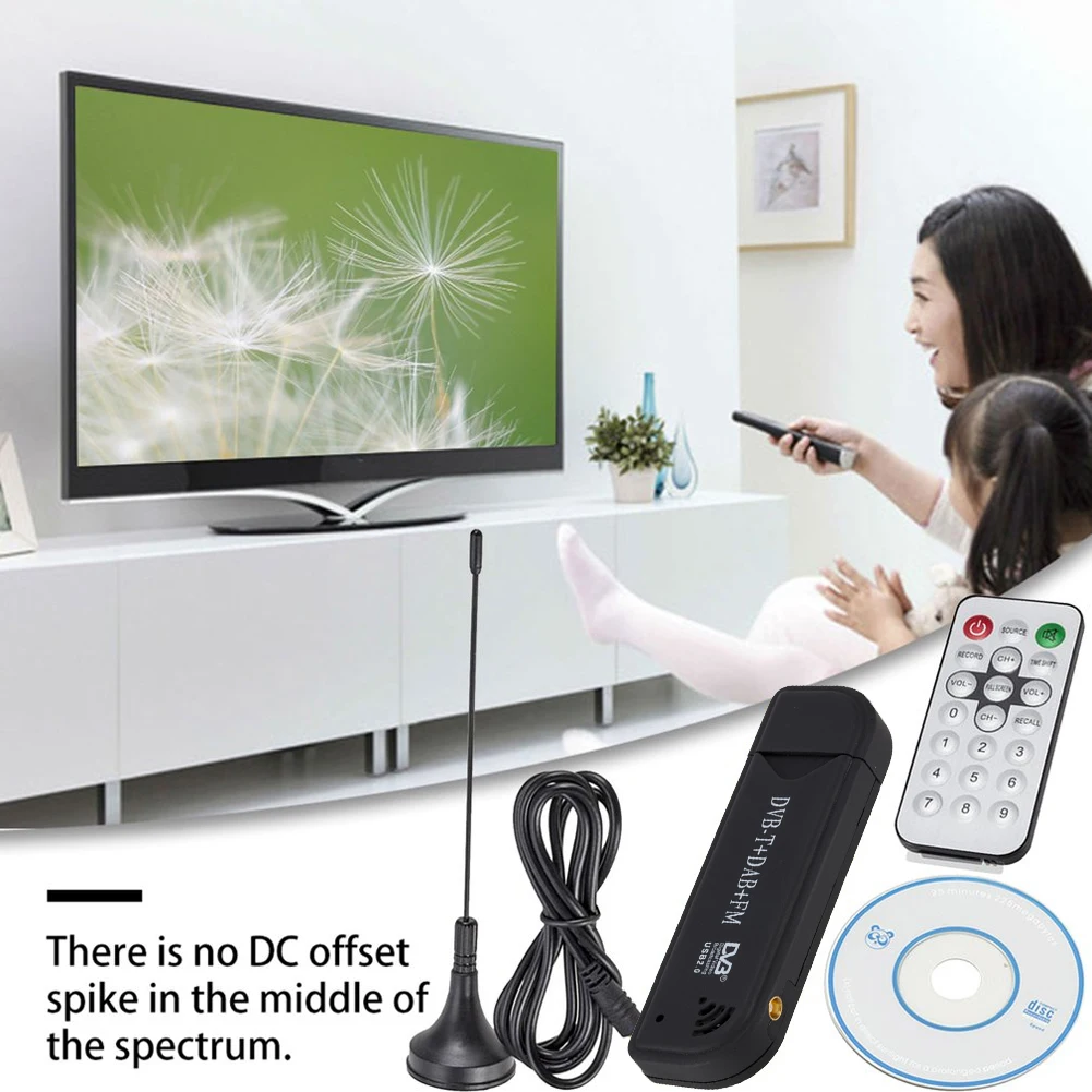 FM USB 2.0 Stick Digital TV Antenna Receiver DVB-T DAB Video Broadcasting Tuner for Household Watching Accessories | Электроника