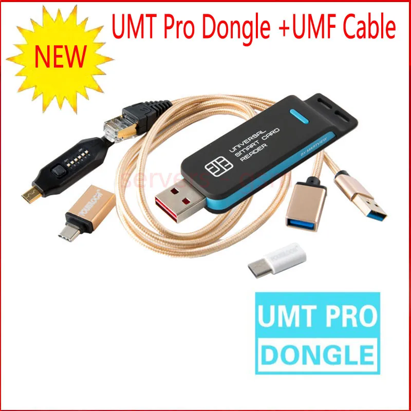 최신 버전 UMT Pro 2 동글 UMT Pro 키(UMT 동글 +AVB 동글 2 IN 1) 기능 +UMF 모든 부팅 케이블