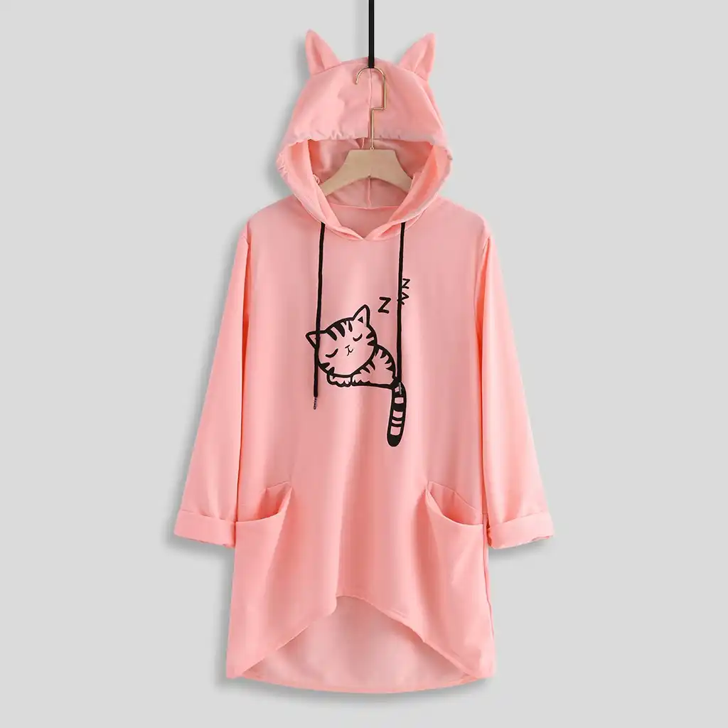 cat ear hoodie plus size