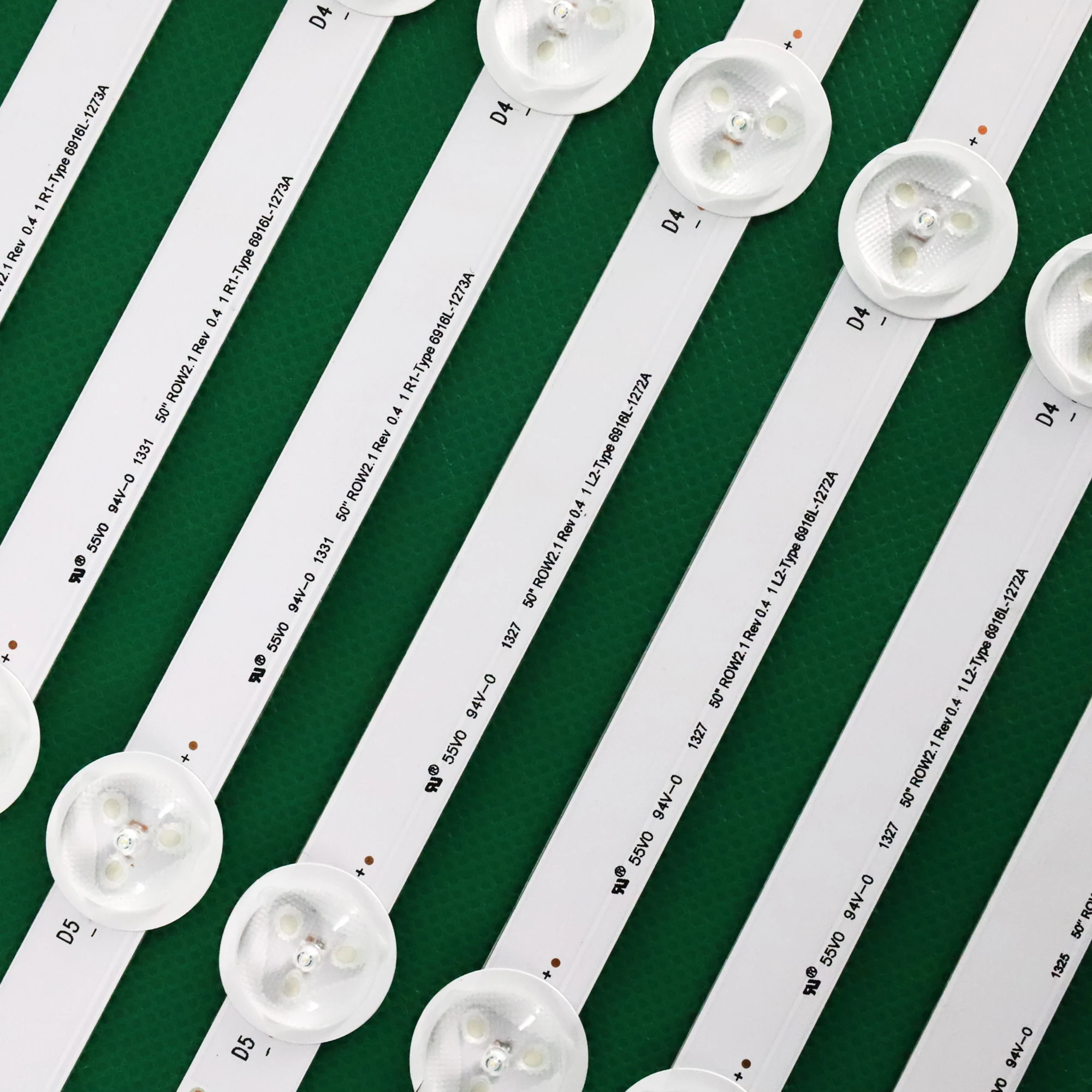 Conjunto de Tira de Luz de Fundo Led Compatível com lg 50ln 5100 50ln5700 50ln5600 50ln5400 Lc500due-sfr2 12 Peças - Imagem 2
