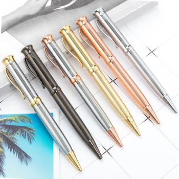 

1 Pcs Lytwtw's Ballpoint Pen School Office Supply Stationery Office Fashion Cute Gear Grid Gift Metal Nurse Pen