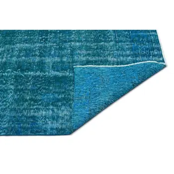 

Handmade Turquoise Vintage Overdyed Turkish Area Rug 180x277 Cm-5'11''X9'1''