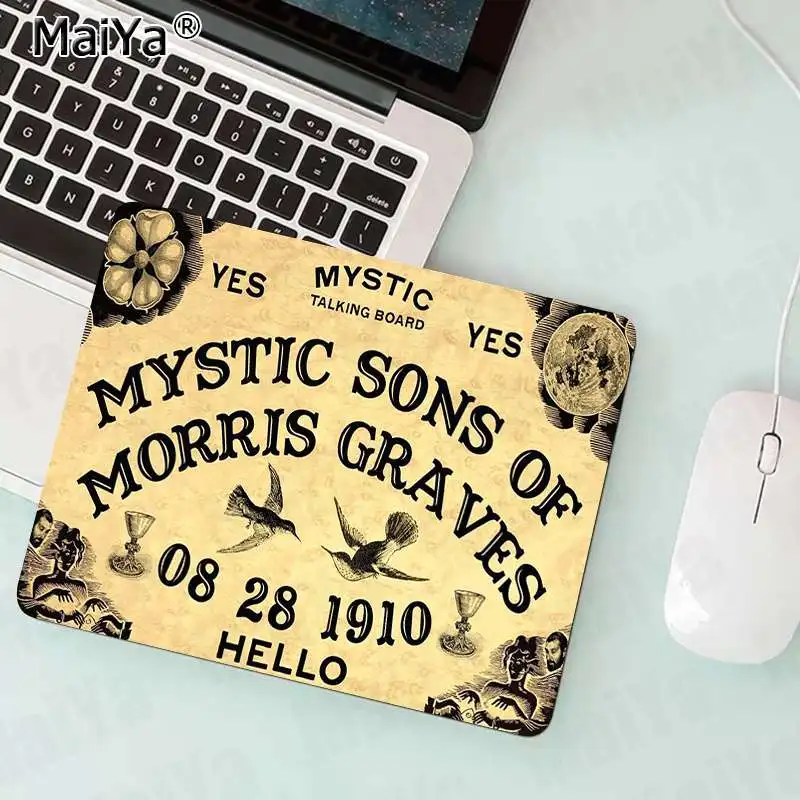 MaiYaCa Ouija маленький коврик для мыши ПК компьютерный коврик резиновый ПК компьютерный игровой коврик для мыши - Цвет: No Lock Edge18x22cm