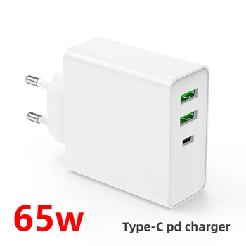 

3A Quick Charge 3.0 USB Charger EU Wall Mobile Phone Charger Adapter for iPhone 65w QC3.0 Fast Charging for Samsung Xiaomi