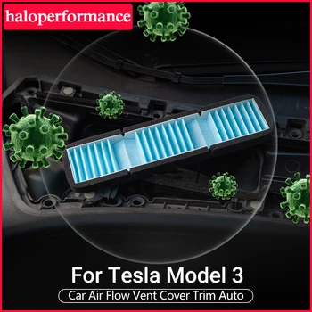 

Car Air Protection Decorative Air Flow Vent Cover Trim Auto For Tesla Model 3 Accessories Anti-blocking Model3 Air Intake Cover