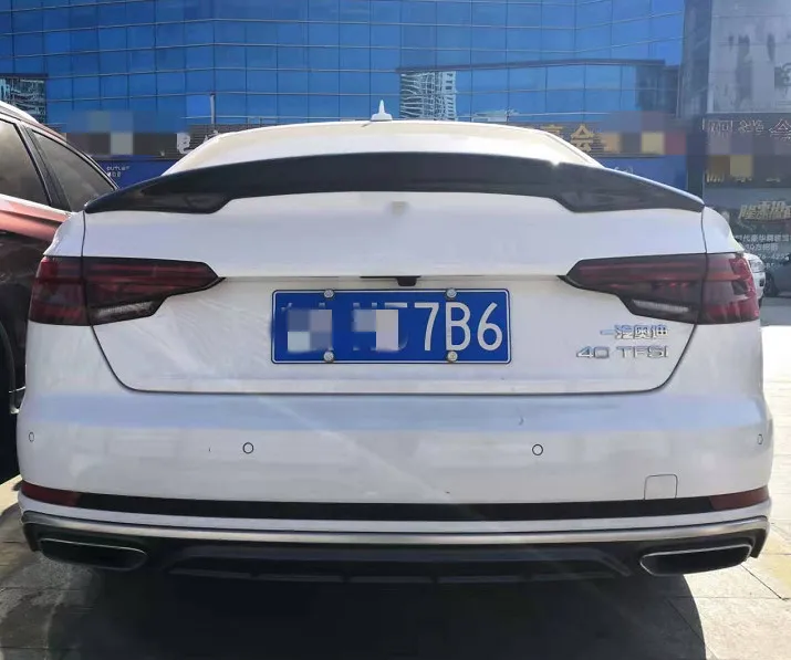 Для новых Audi A4 B9 спойлер ABT Стиль углеродного волокна материал хвост крыло задний