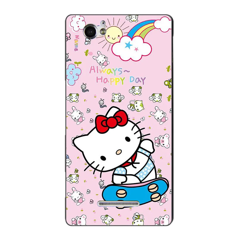 Чехол для телефона с принтом для sony Xperia M C1905 C1904 Dual C2004 C2005 чехлы задняя крышка для телефона полная 360 защитная оболочка дизайн - Цвет: Z32
