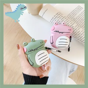

Cartoon Case With Keychain For Airpods 1/2 Case Earphone Silicone Bluetooth Wireless Protective Case For AirPods Cute
