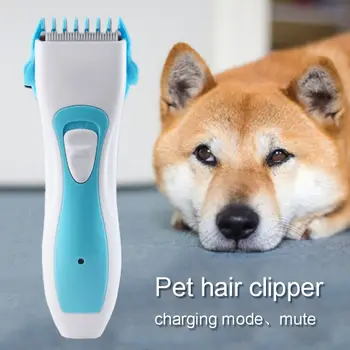 

Pet Electric Shaver Grooming Scissors Clippers Comb Kit Professional Small Dog Hair Trimmer Silent Electric Fader Tools