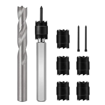 

9Pcs Spot Weld Cutter Kit Punch Remover Panel Separator for Power Drill Welding Auto Body Work ToolSet