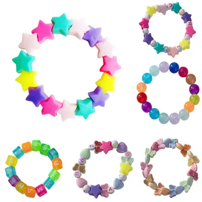 Korean Children's Acrylic Bead Bracelet Girls Jewelry