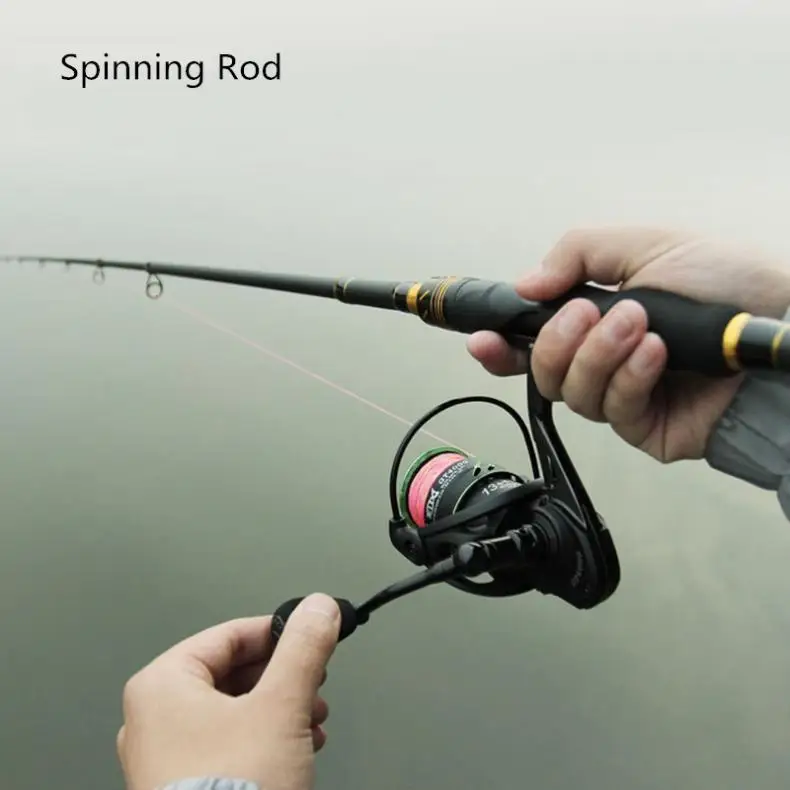2.1m High Carbon Fiber Lure Fishing Rod Power MH Lightweight Spinning / Casting Fishing Pole