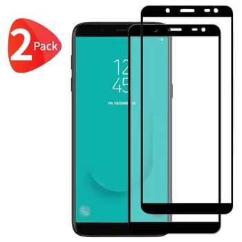 

TBOC 2X 5D Screen Protector for Samsung Galaxy J6 [2018] J600F [5.6 "] [2 PCs] Tempered glass Full Protection