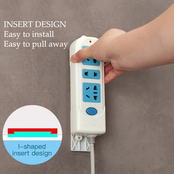 

Self Adhesive Power Strip Fixator Wall Phone Socket Seamless Punch-Free Holder For Home Punch-Free WiFi Router Tissue Boxes S02