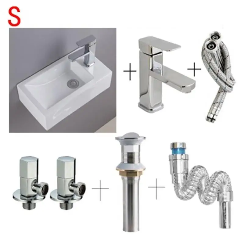 Lavatorio Wastafel Sobre Encimera Black Bagno Salle De Bain Vanity Pia Para сосуд раковина для ванной Lavabo Cuba Banheiro умывальник - Цвет: Number 9