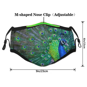 

Dust Masks Face Cover Many Times Using Beautiful Peacock ,Washable And Reusable