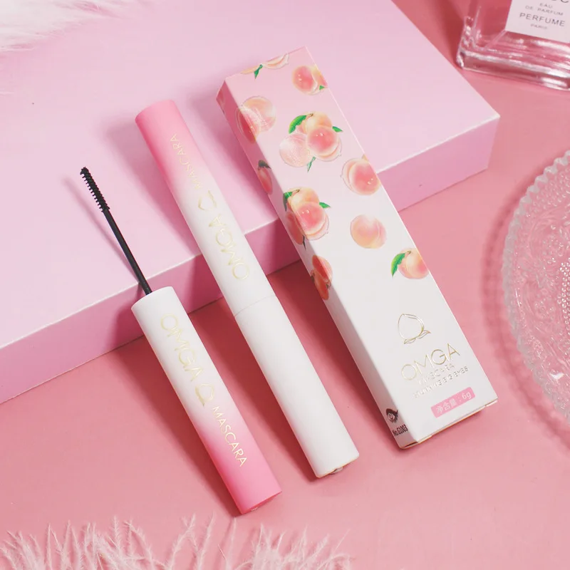 1 шт. тушь для ресниц из шелкового волокна персиковая ультратонкая тонкая и