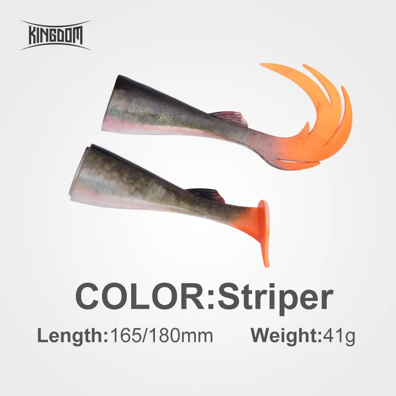 41g-01-WB Kingdom GEMINI рыболовные приманки 14 г 28 г 41 г тонущие воблеры ABS корпус с мягким Т-хвостом и пламенным хвостом плавающие приманки Мягкая приманка для щуки - Цвет: 41g-01-WB