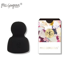 Бренд Miss Gorgeous 1 шт., черная косметика, губка для макияжа, конусная форма, спонжи для макияжа Косметическая пудра, пуховка на день рождения, подарок для выпускника посылка