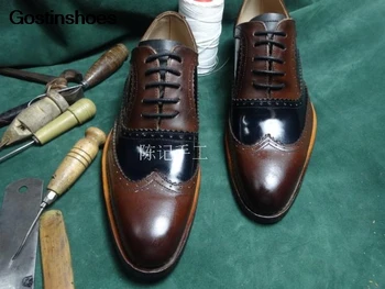 

Zapatillas Low Top Formal Wear Carved Top Grade Customize Calfskin Sole Custom Shoes Hombre Deportiva Handmade Business Male
