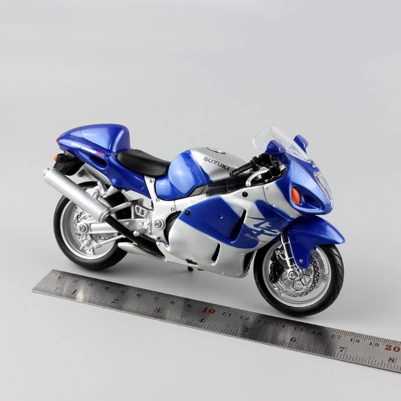 GSX1300R blue 1:12 Масштаб automaxx маленький SUZUKI GSX 1300R Сокол Hayabusa литье под давлением металлический мотоцикл и спортивный велосипед модели подарок для мальчика игрушка - Цвет: GSX1300R blue